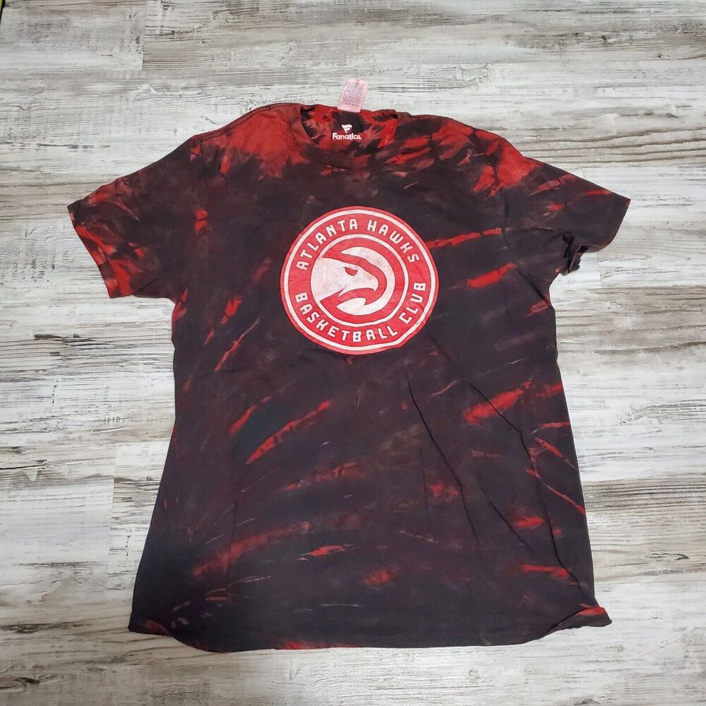 NBA Atlanta Hawks Tye Dye Shirt Mens Size Medium Hand Dyed
